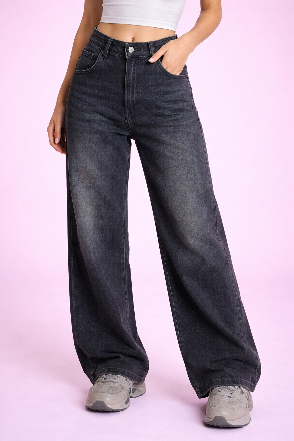 High Waist Baggy Jeans