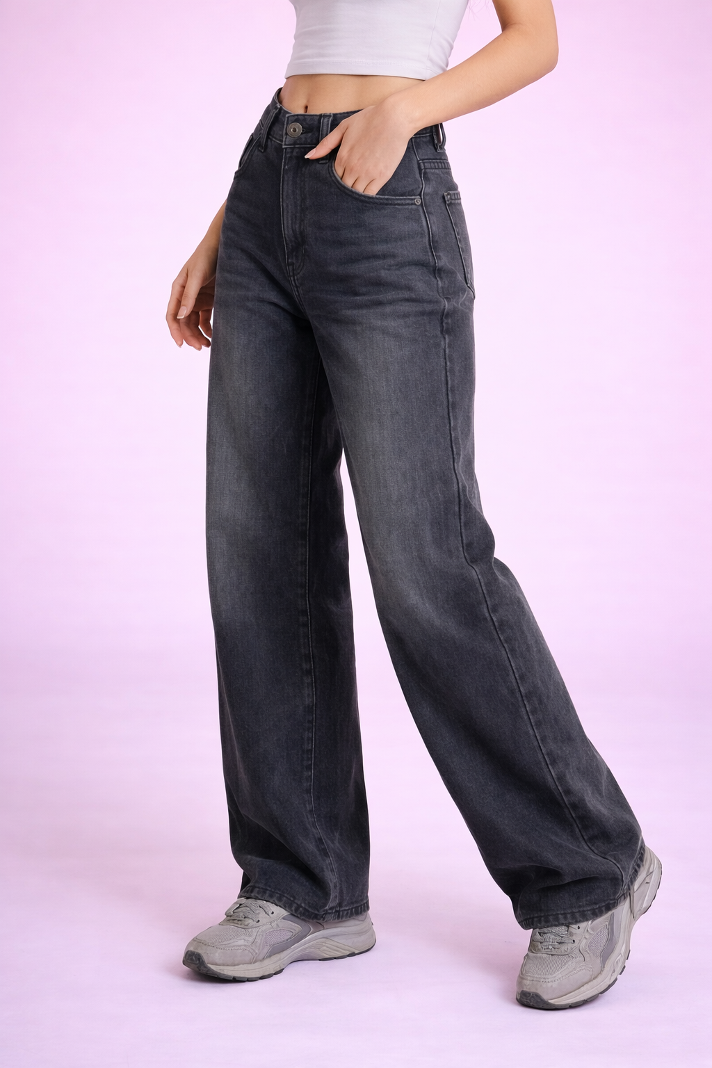 High Waist Baggy Jeans