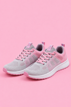Breathable Mesh Lace Up Sneakers