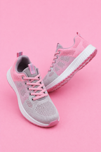 Breathable Mesh Lace Up Sneakers