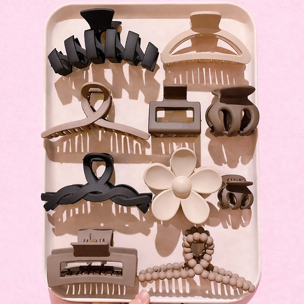 Hair Clip Set - 10/11 pcs
