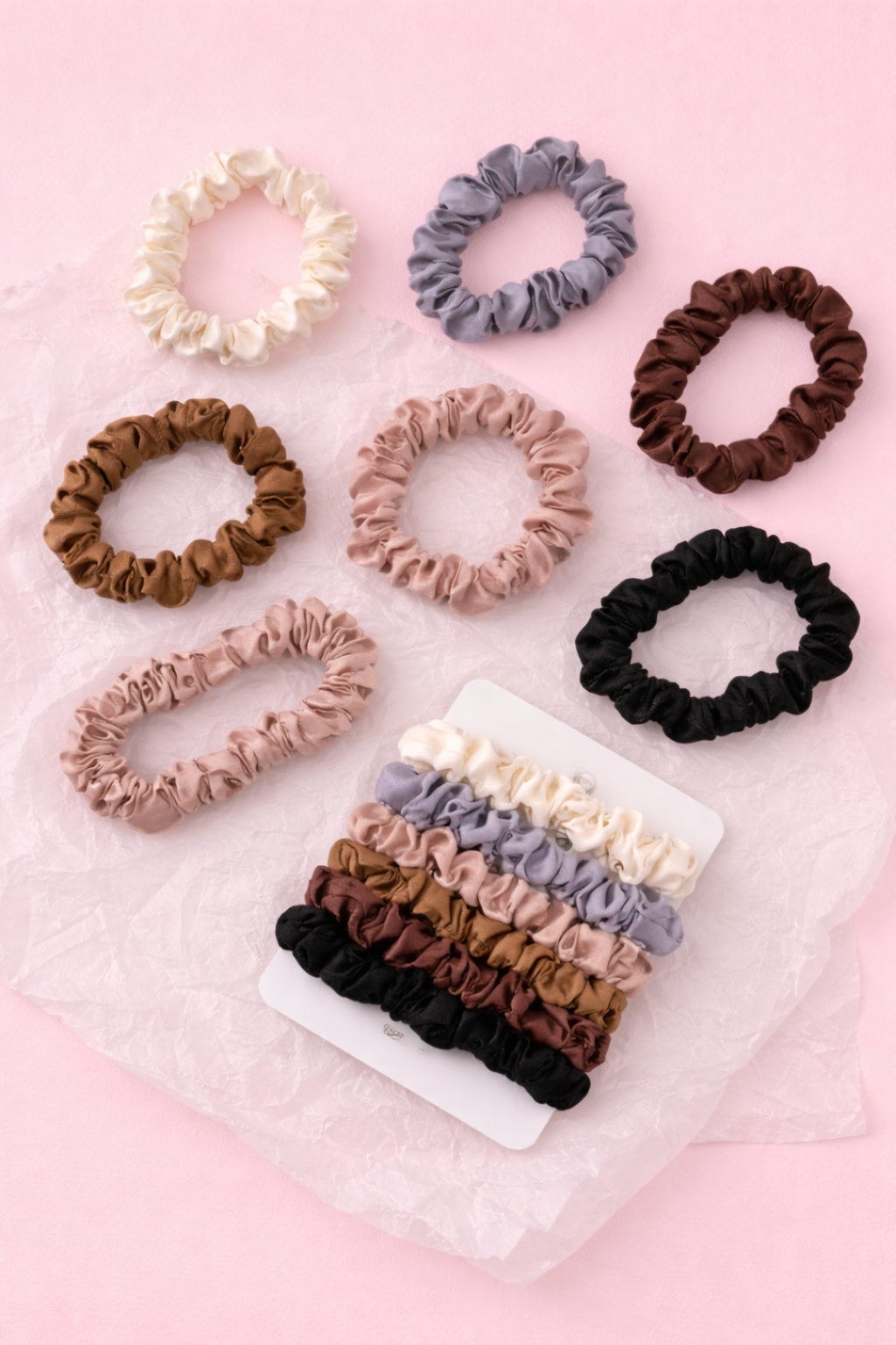 Hair Scrunchies Set - 3/6 pcs