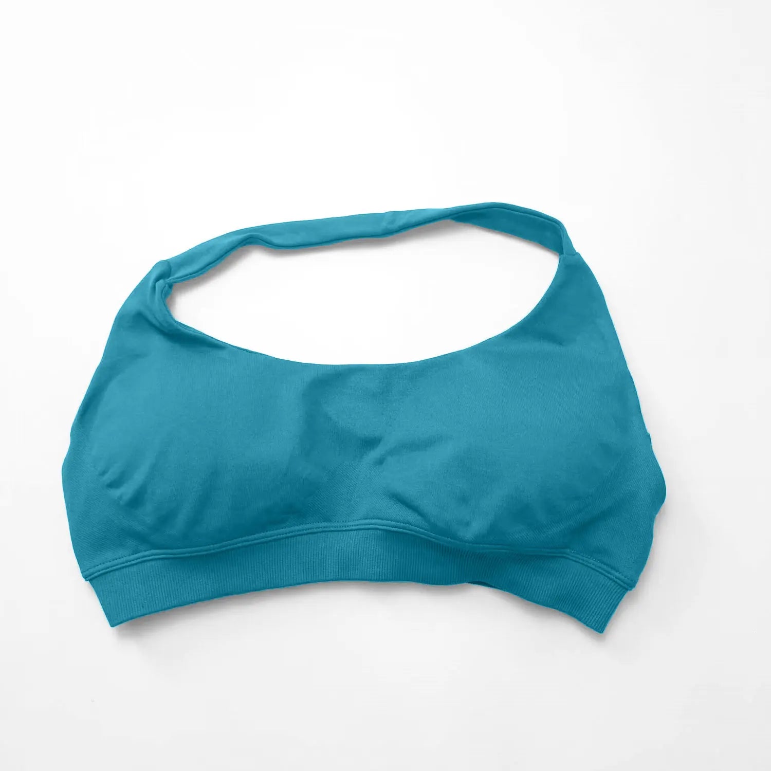 Seamless Halter Push Up Sports Bra