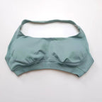 Seamless Halter Push Up Sports Bra