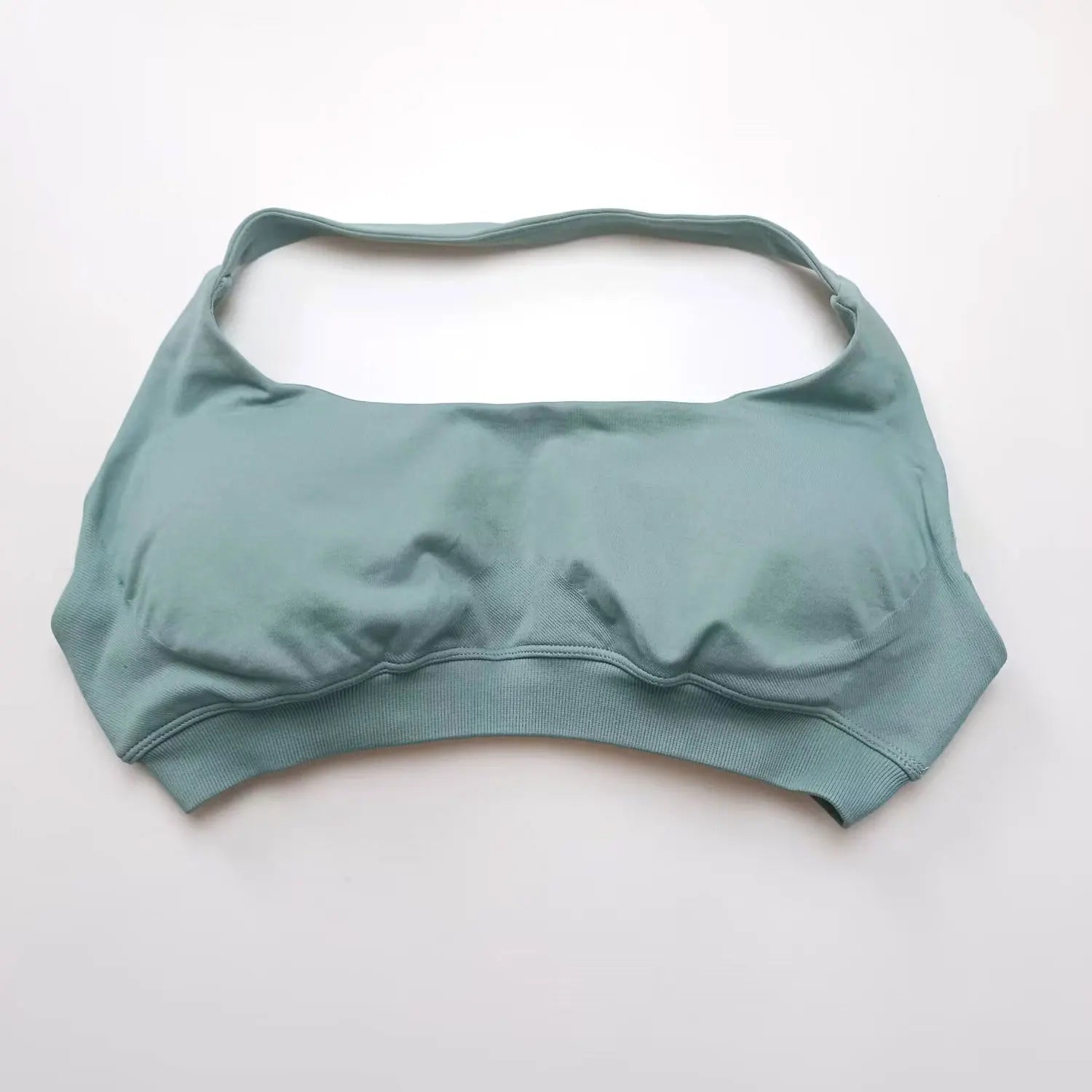 Seamless Halter Push Up Sports Bra