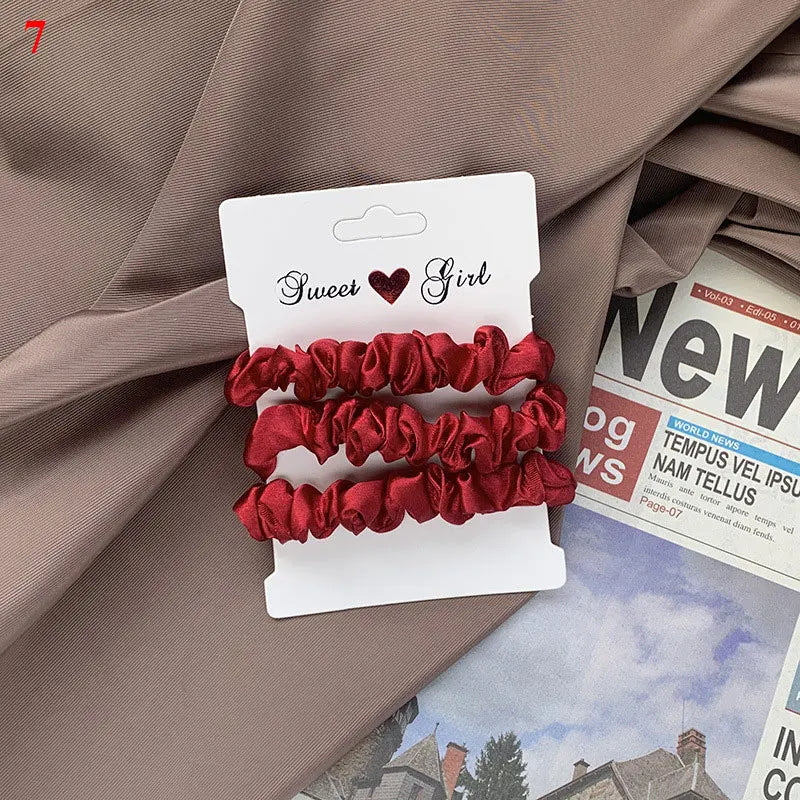 Hair Scrunchies Set - 3/6 pcs