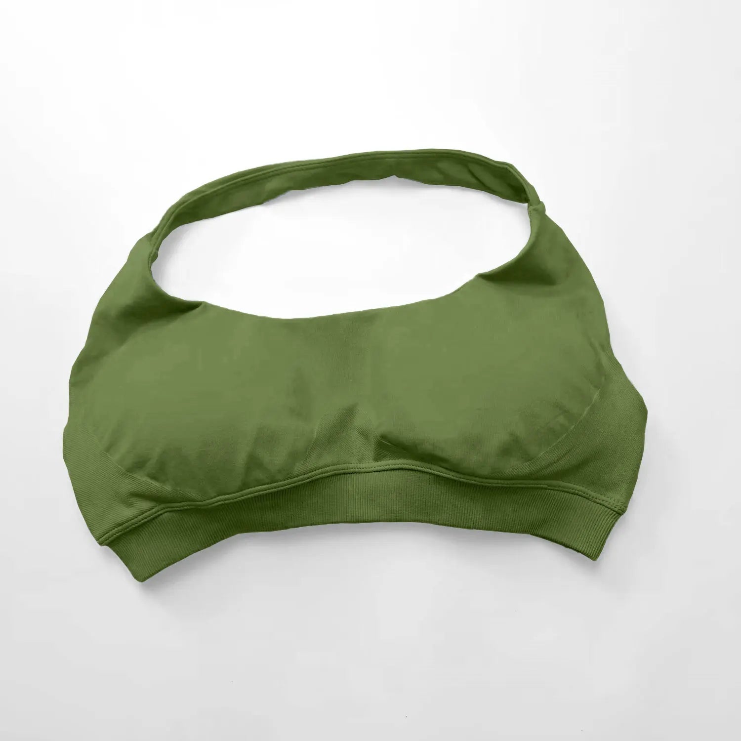 Seamless Halter Push Up Sports Bra