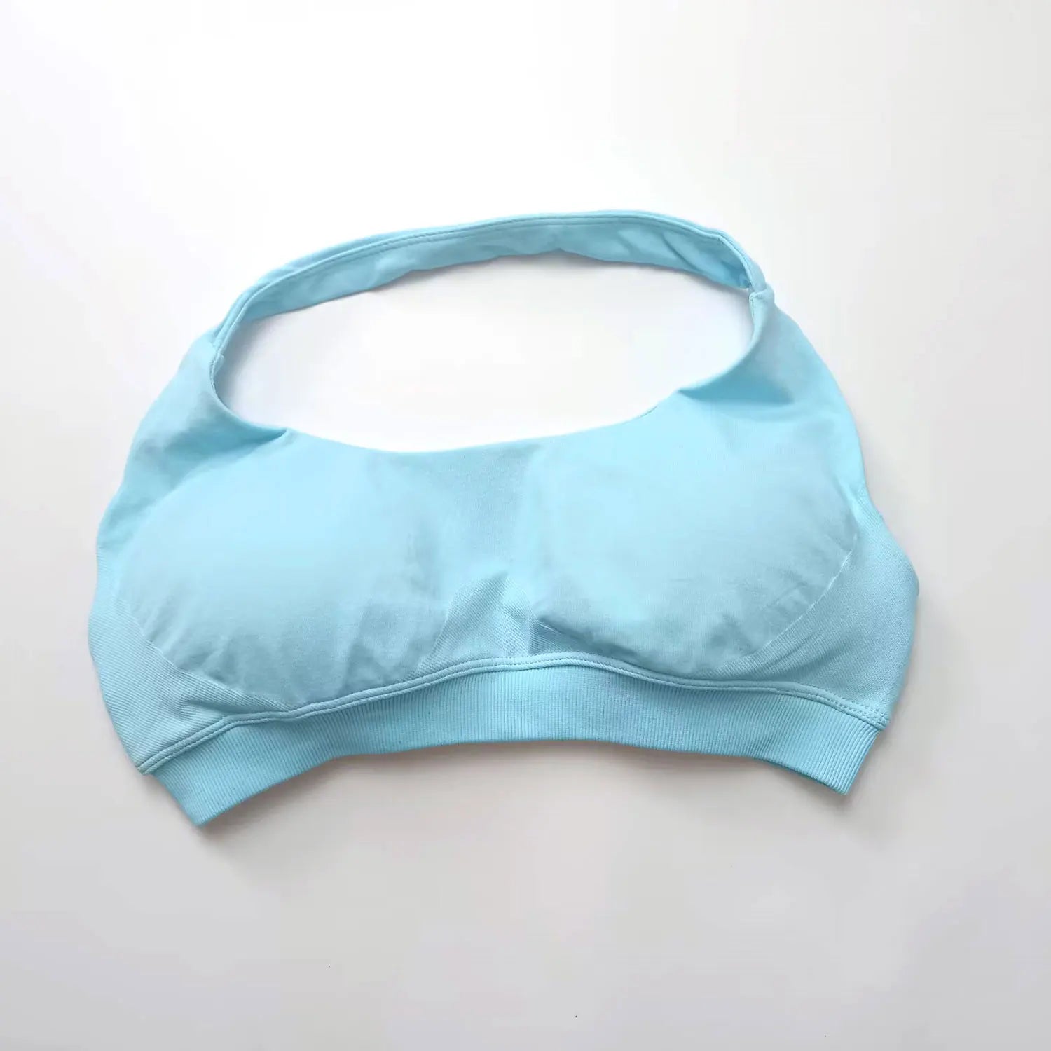 Seamless Halter Push Up Sports Bra