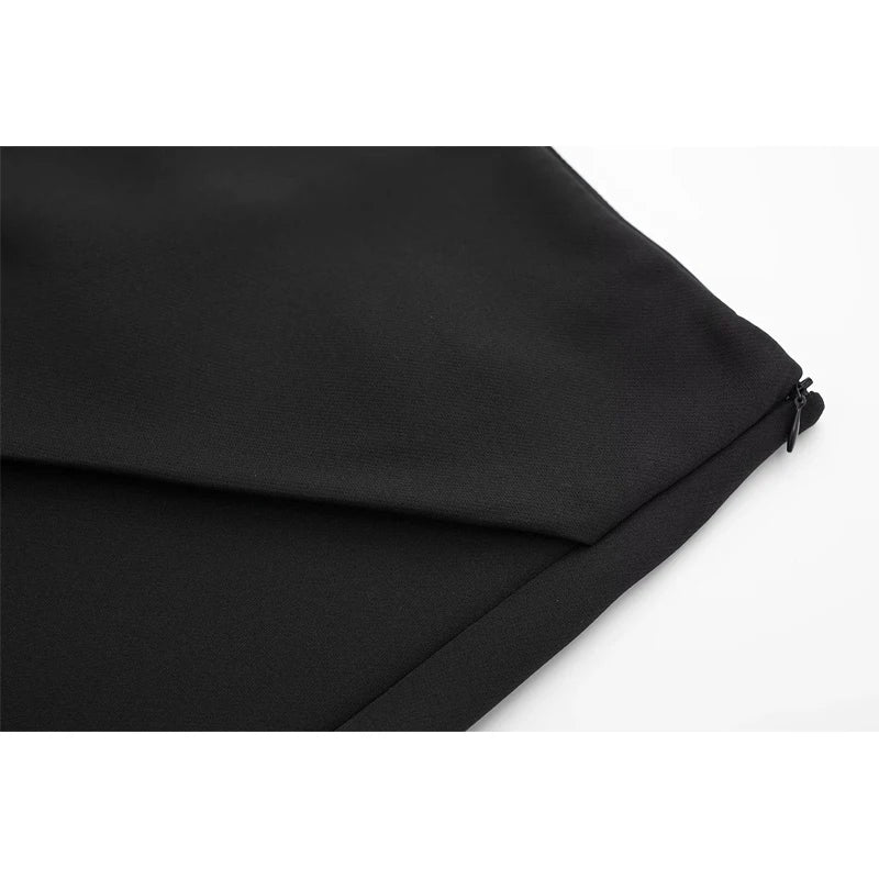 High Waist Asymmetric Skort