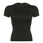 Basic Crop Top Short Sleeve