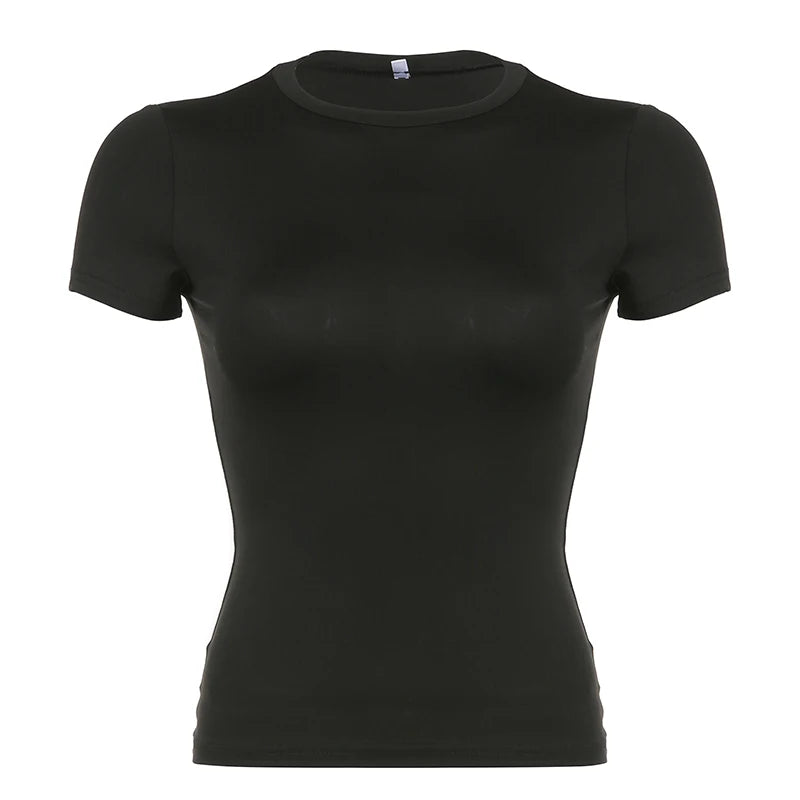 Basic Crop Top Short Sleeve