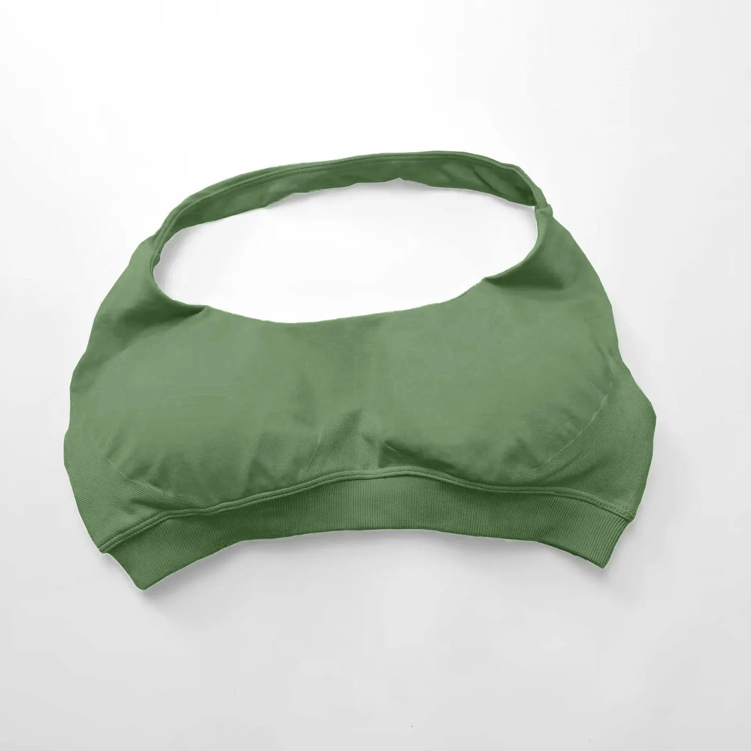 Seamless Halter Push Up Sports Bra