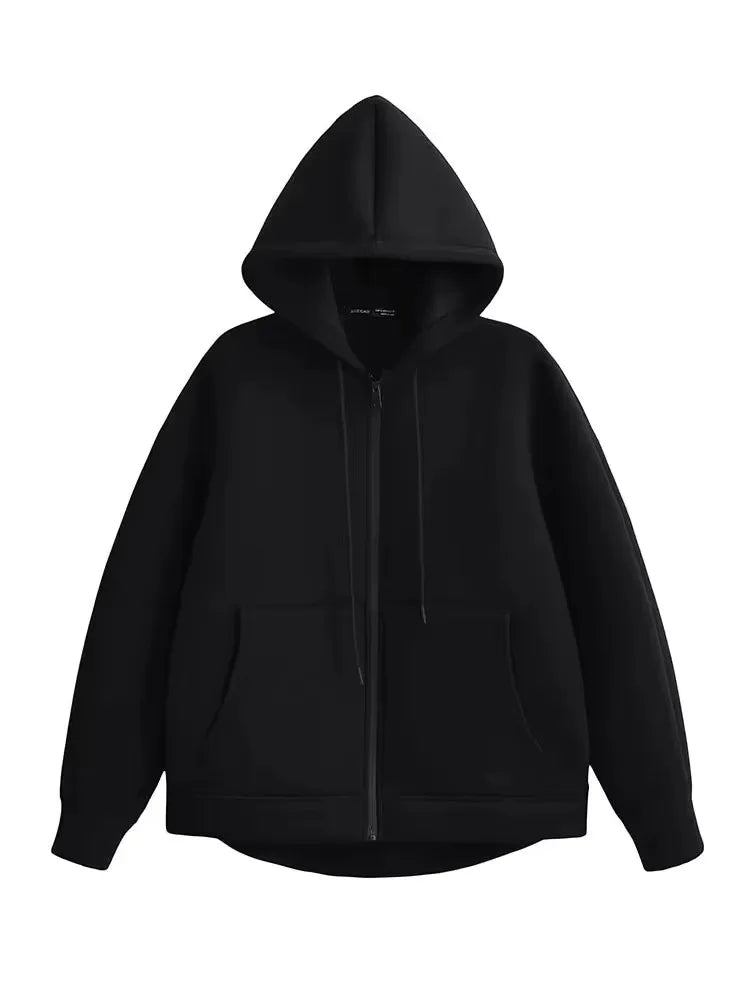 Oversized Zipper Hoddie Jacket