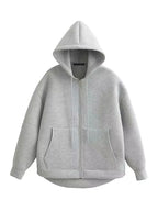 Oversized Zipper Hoddie Jacket