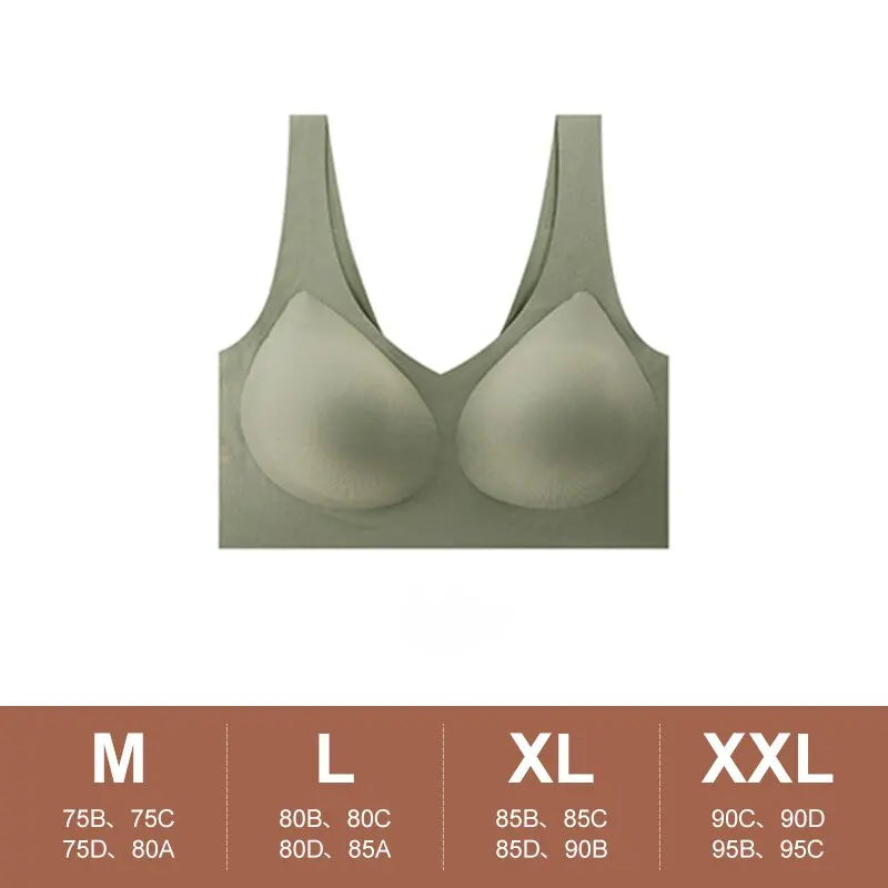 Seamless Jelly Push Up Bra