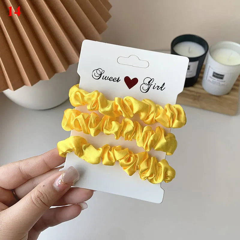 Hair Scrunchies Set - 3/6 pcs