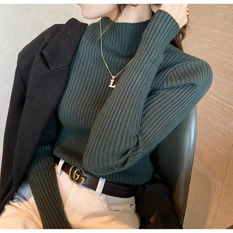 Classic Turtleneck Knit Sweater