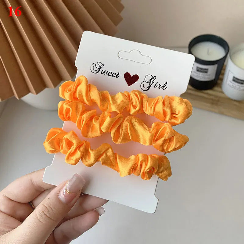 Hair Scrunchies Set - 3/6 pcs
