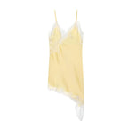 Satin Backless Asymmetric Mini Dress