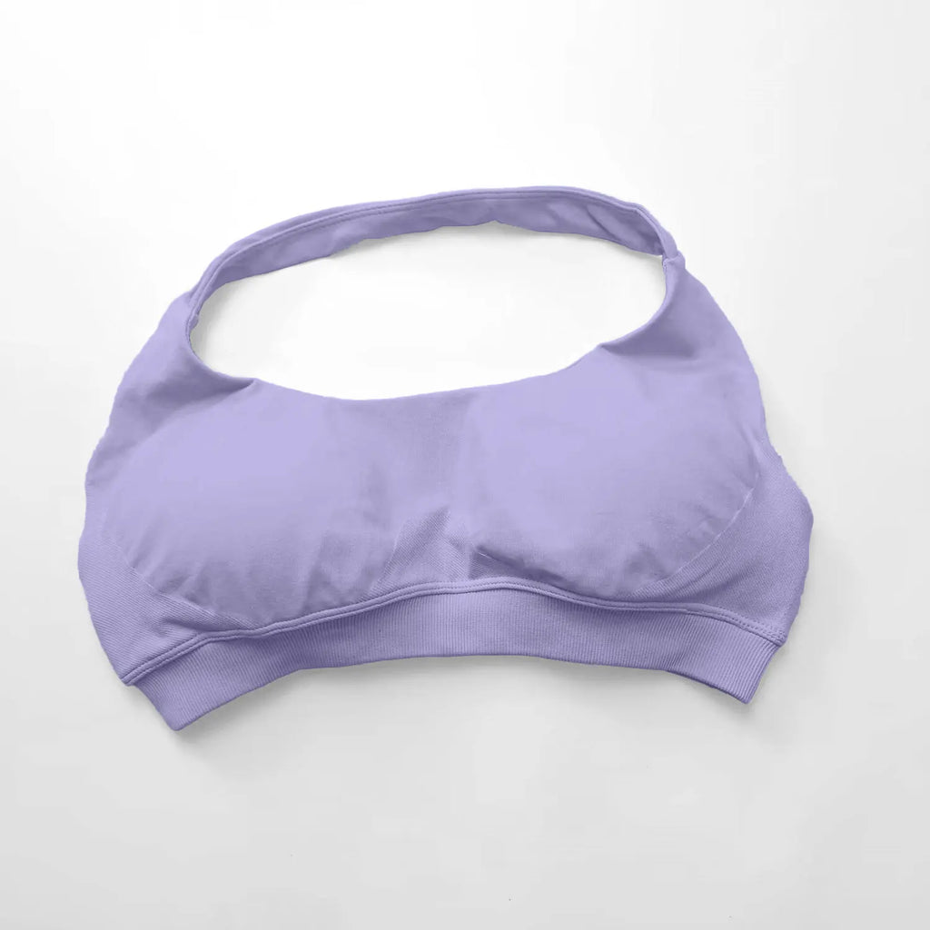 Seamless Halter Push Up Sports Bra