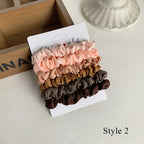 Hair Scrunchies Set - 3/6 pcs