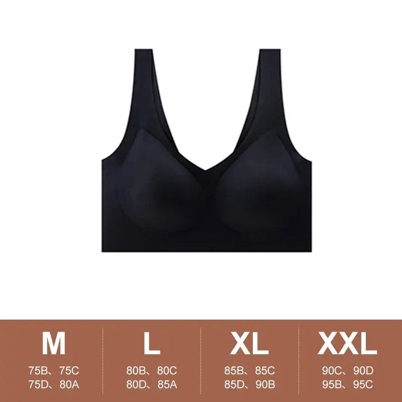 Seamless Jelly Push Up Bra