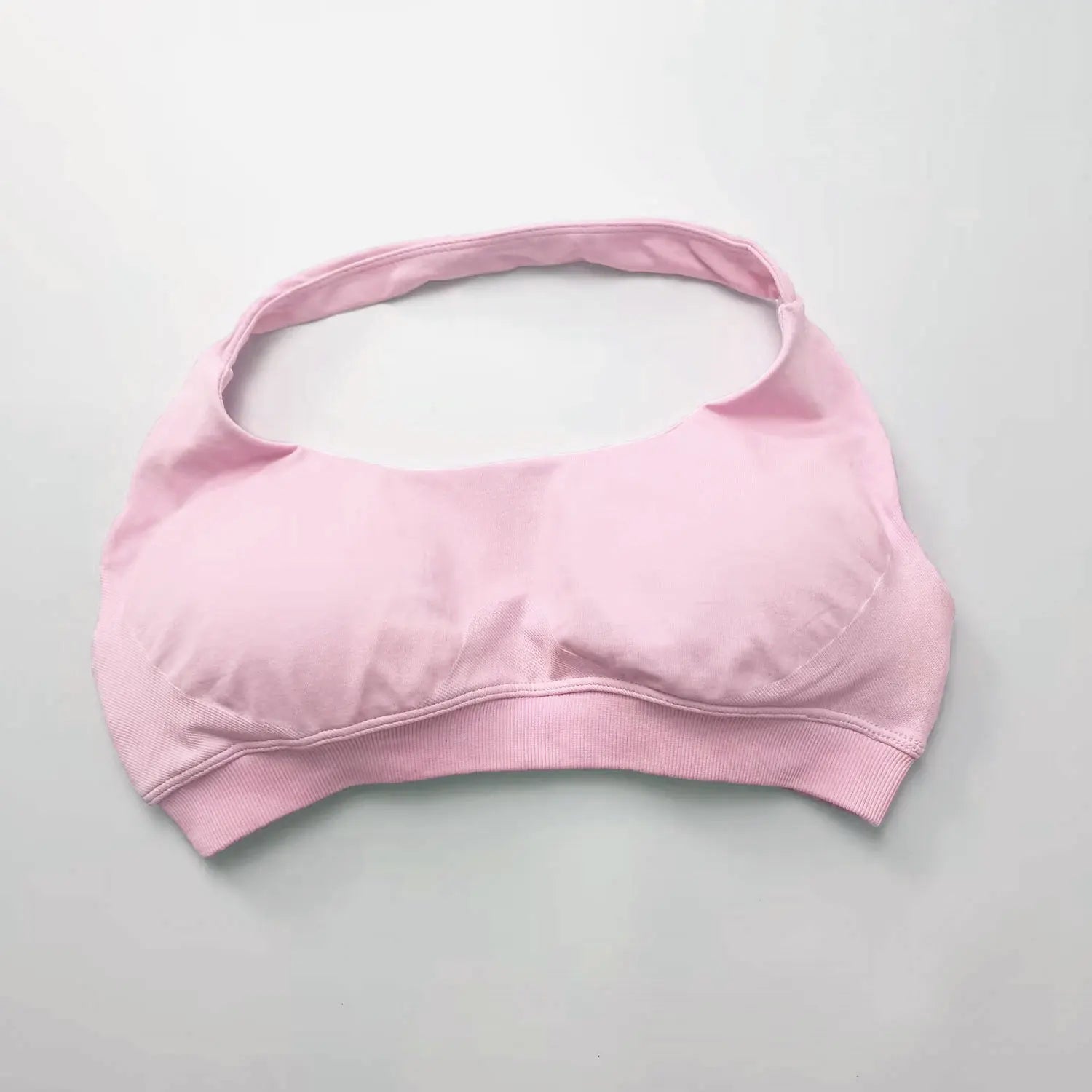 Seamless Halter Push Up Sports Bra