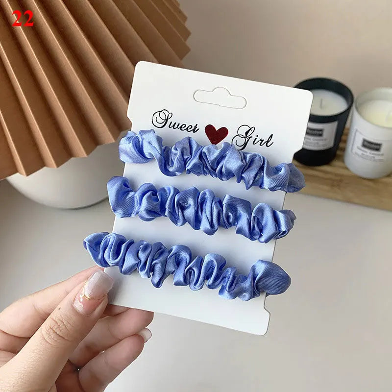 Hair Scrunchies Set - 3/6 pcs