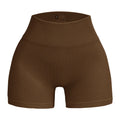 High Waist Ribbed Yoga Shorts