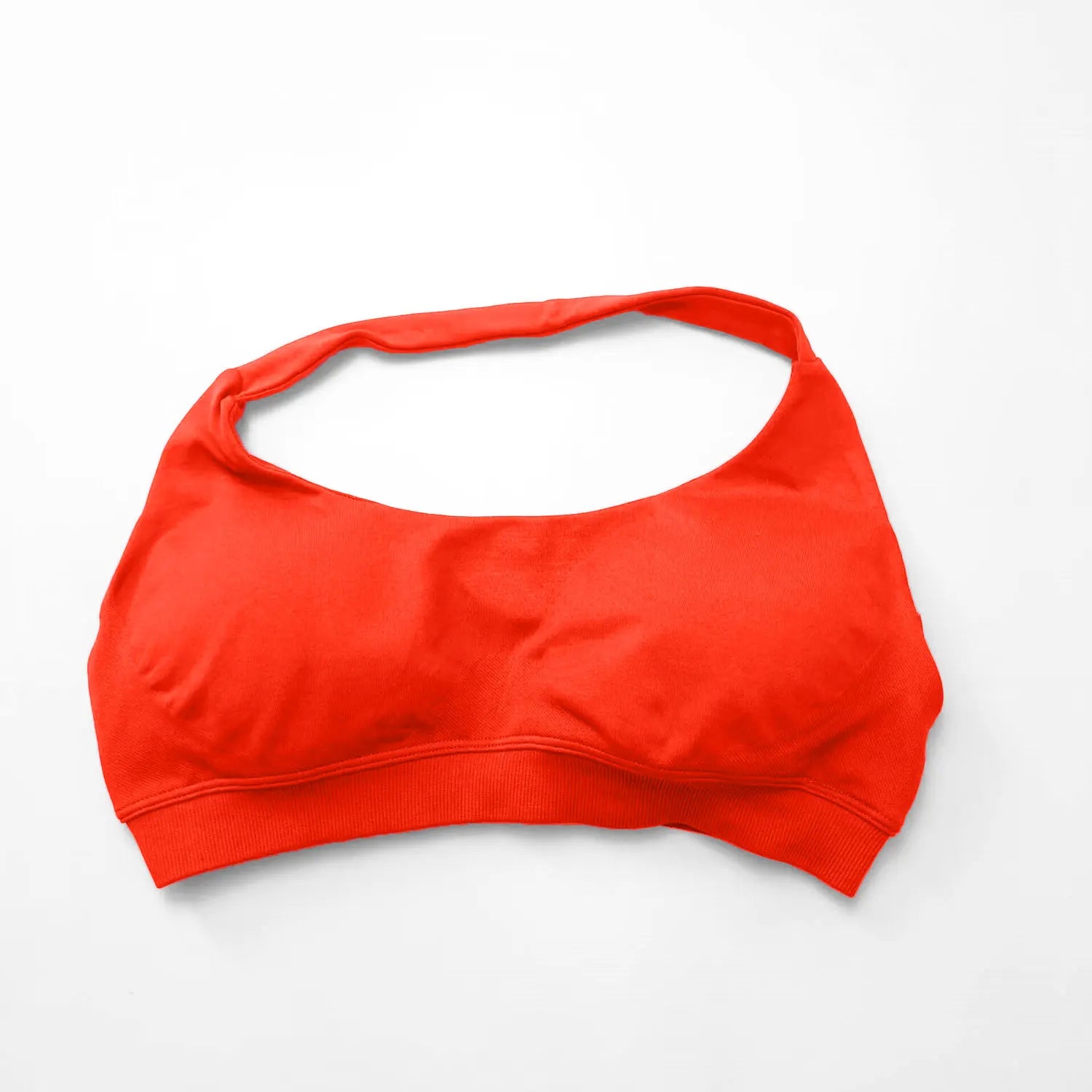 Seamless Halter Push Up Sports Bra