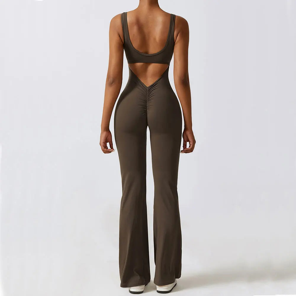 Yoga Jumpsuit Push Up Bodysuit