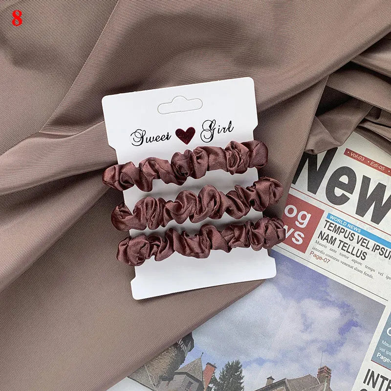 Hair Scrunchies Set - 3/6 pcs
