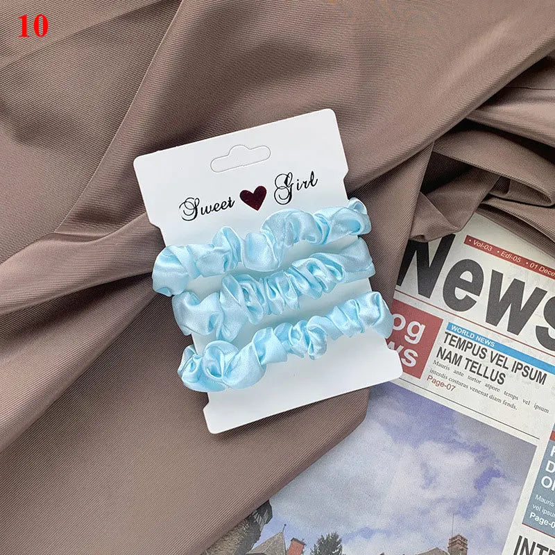 Hair Scrunchies Set - 3/6 pcs
