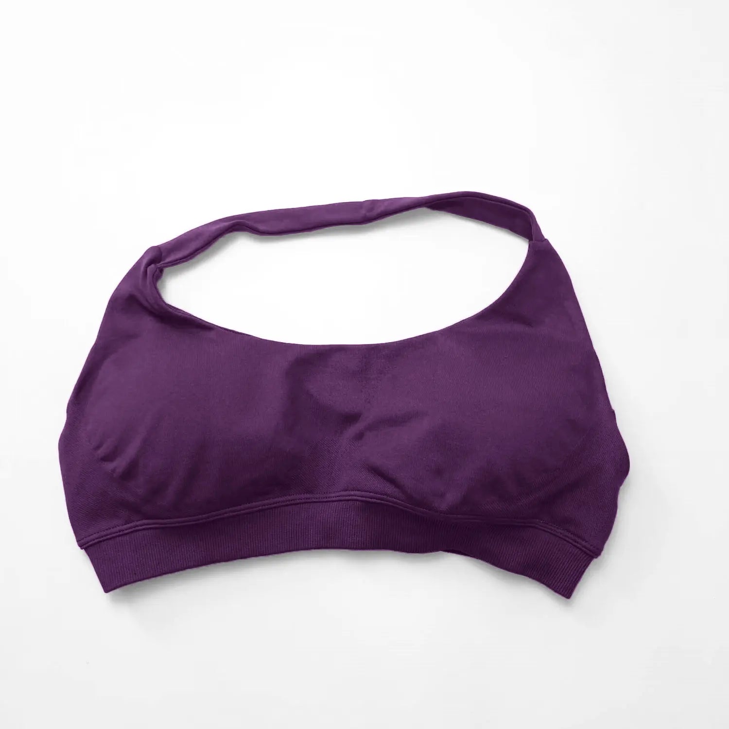 Seamless Halter Push Up Sports Bra