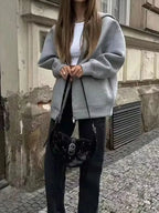 Oversized Zipper Hoddie Jacket