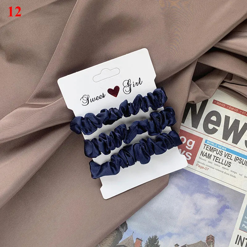 Hair Scrunchies Set - 3/6 pcs