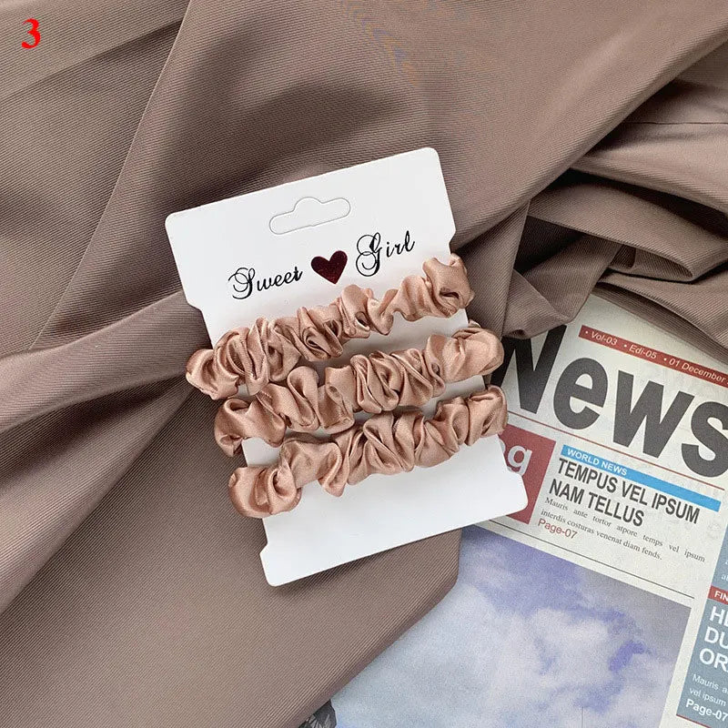 Hair Scrunchies Set - 3/6 pcs