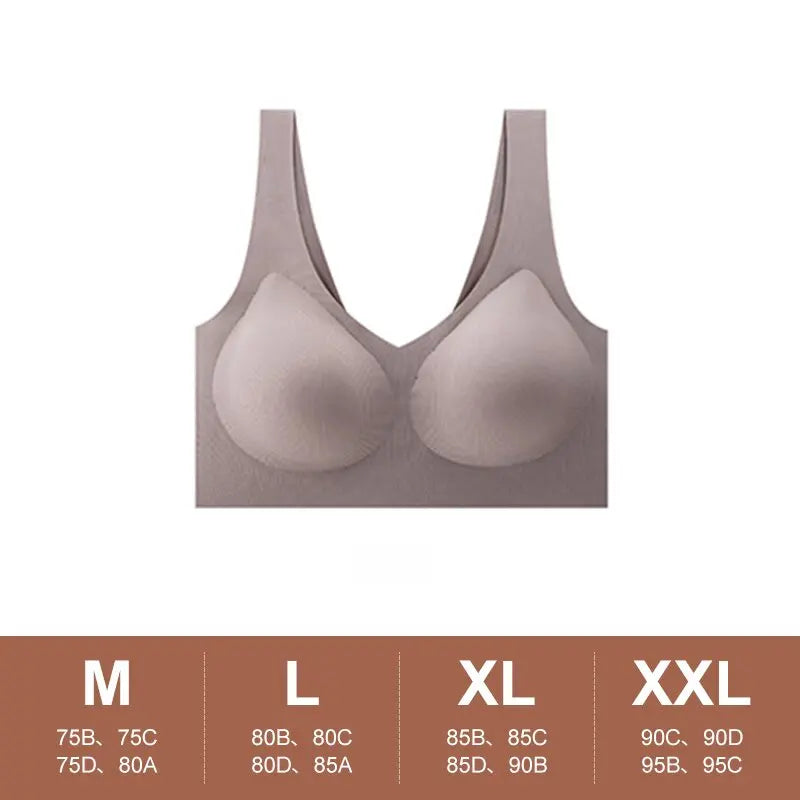 Seamless Jelly Push Up Bra