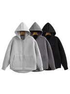 Oversized Zipper Hoddie Jacket
