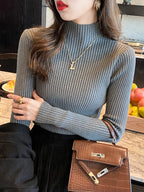 Classic Turtleneck Knit Sweater