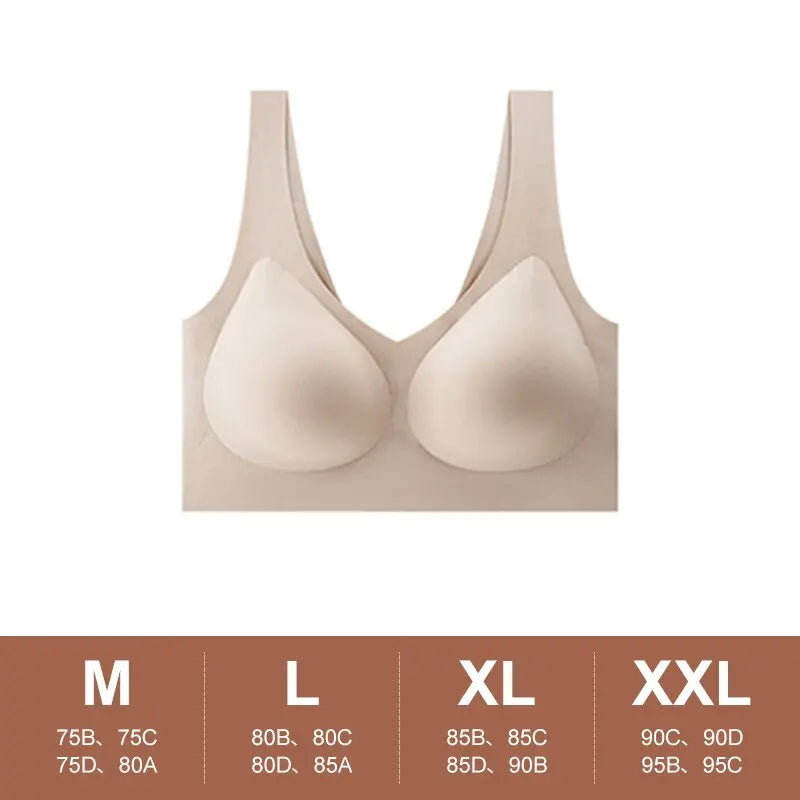Seamless Jelly Push Up Bra