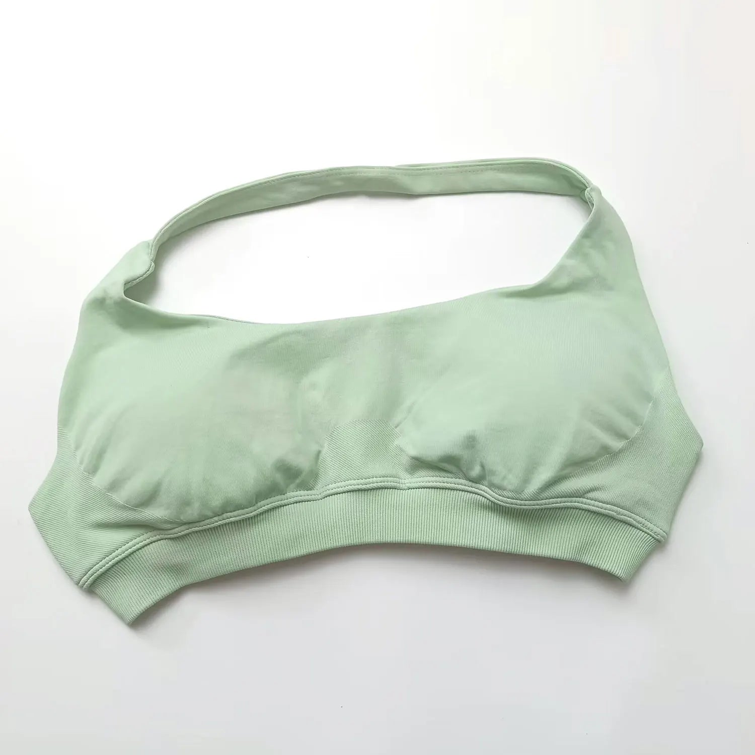 Seamless Halter Push Up Sports Bra