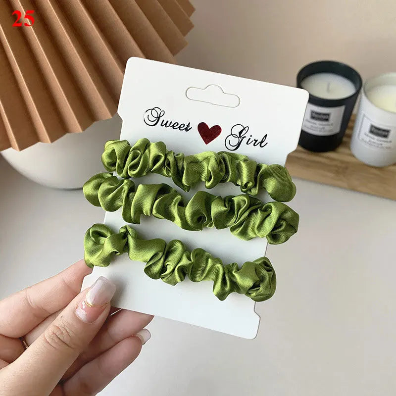 Hair Scrunchies Set - 3/6 pcs
