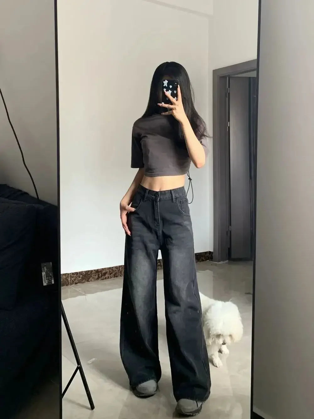 High Waist Baggy Jeans