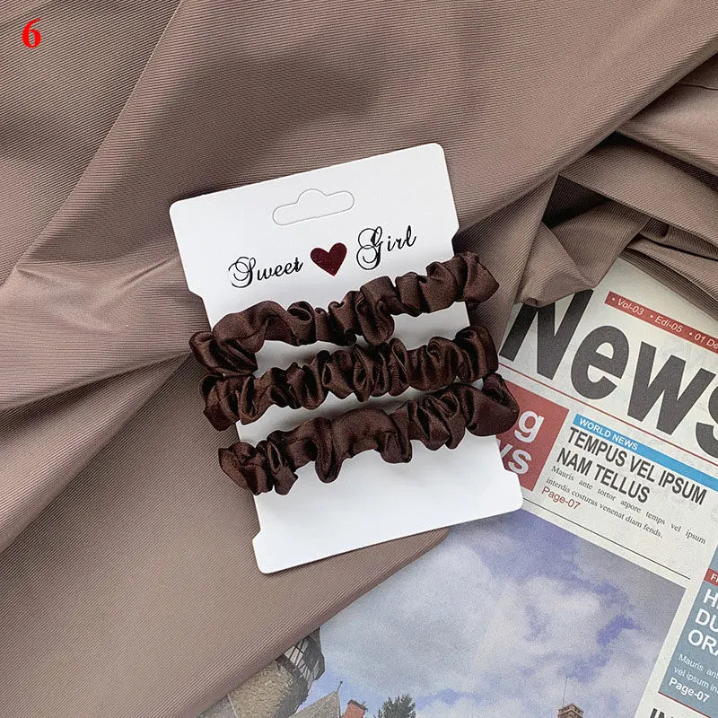 Hair Scrunchies Set - 3/6 pcs