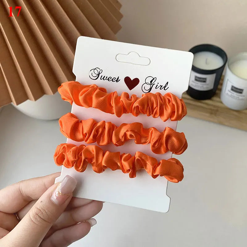 Hair Scrunchies Set - 3/6 pcs