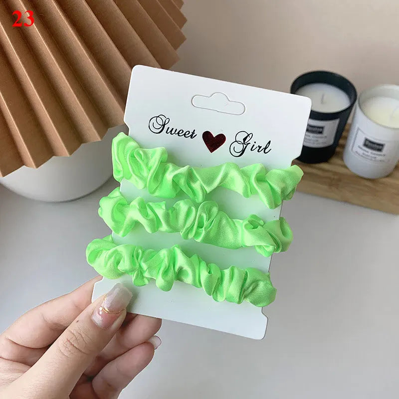 Hair Scrunchies Set - 3/6 pcs