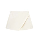 High Waist Asymmetric Skort