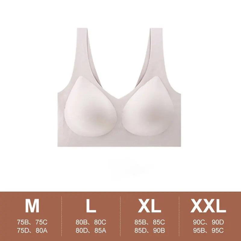 Seamless Jelly Push Up Bra