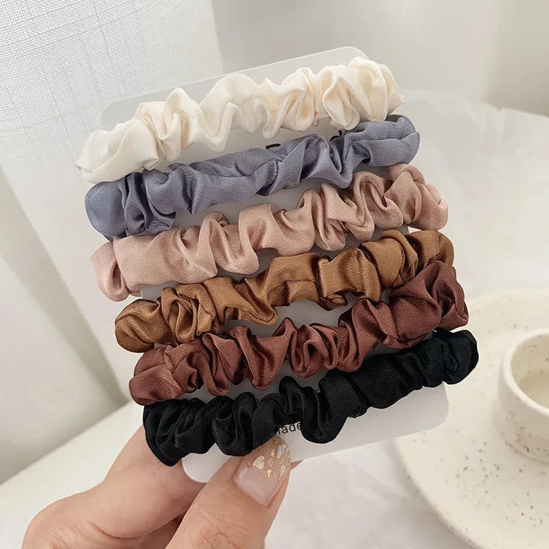 Hair Scrunchies Set - 3/6 pcs